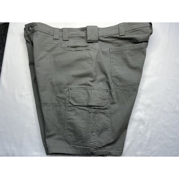 EUC Duluth Trading Men's Stretch Cargo Short with Belt Gray 48 Relaxed Fit - Picture 6 of 13